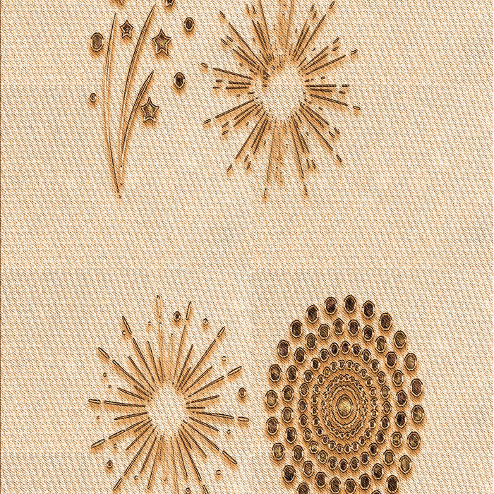 Patterned Brown Sand Brown Rug, pat902org