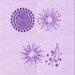 Round Patterned Purple Rug, pat902pur