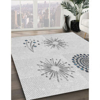 Patterned Off-White Novelty Rug, pat902