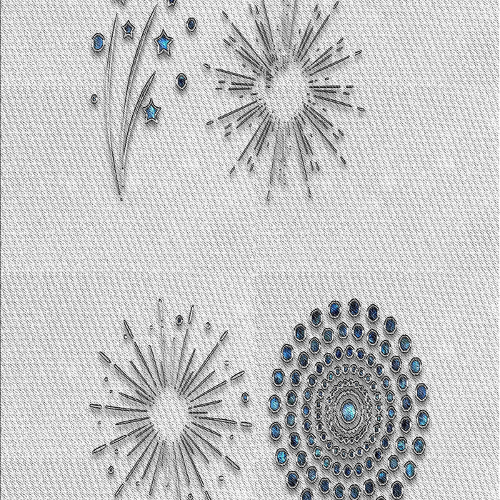 Patterned Off-White Novelty Rug, pat902