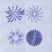 Round Patterned Lavender Blue Rug, pat903blu