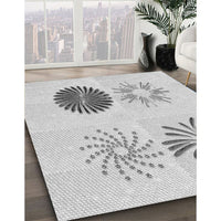 Patterned Platinum Gray Rug, pat903gry
