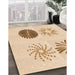 Patterned Bronze Brown Rug in Family Room, pat903org