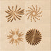 Round Patterned Bronze Brown Rug, pat903org