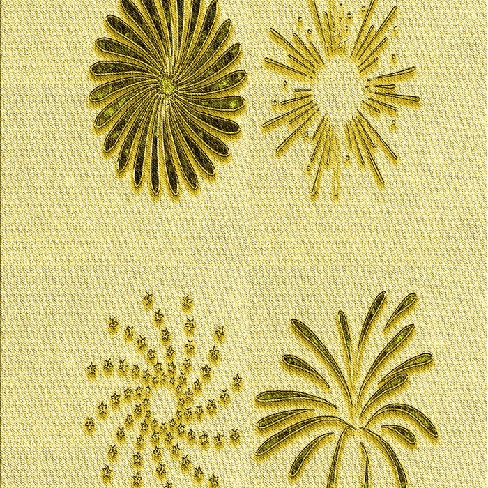 Patterned Sun Yellow Rug, pat903yw