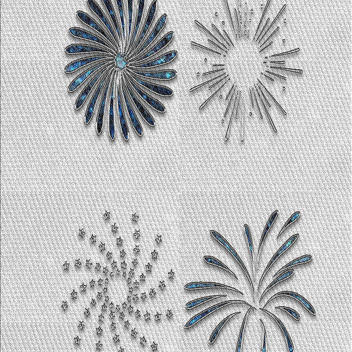 Patterned Off-White Novelty Rug, pat903