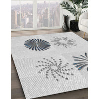 Patterned Off-White Novelty Rug, pat903