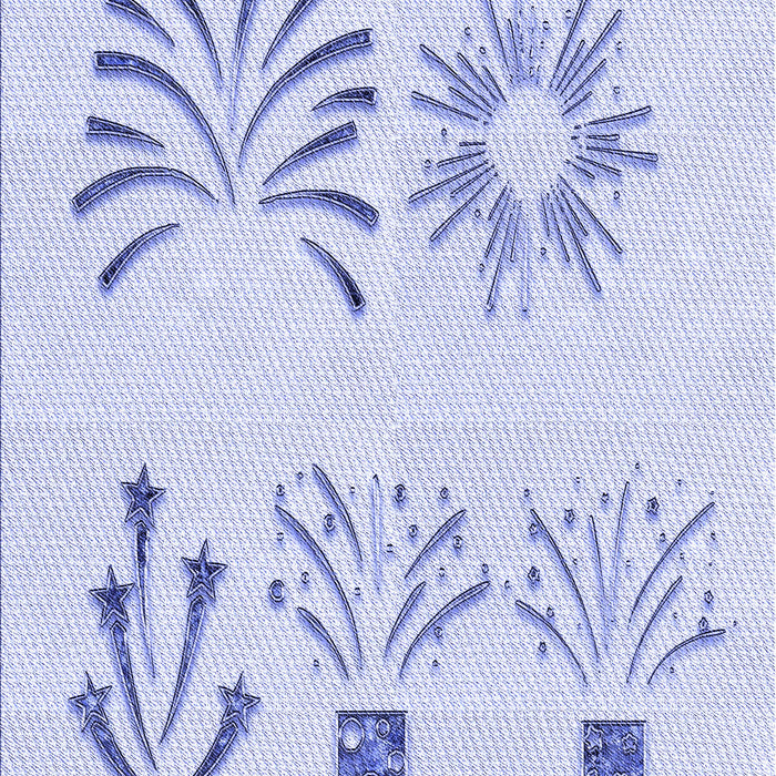 Patterned Lavender Blue Rug, pat904blu