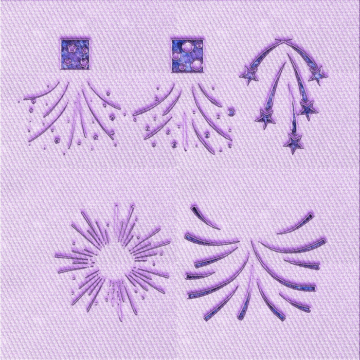 Round Patterned Bright Lilac Purple Rug, pat904pur