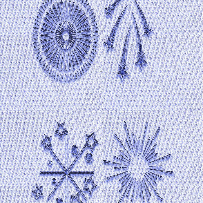 Patterned Lavender Blue Rug, pat905blu