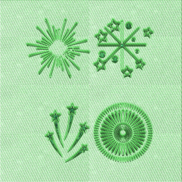 Round Patterned Light Green Rug, pat905grn