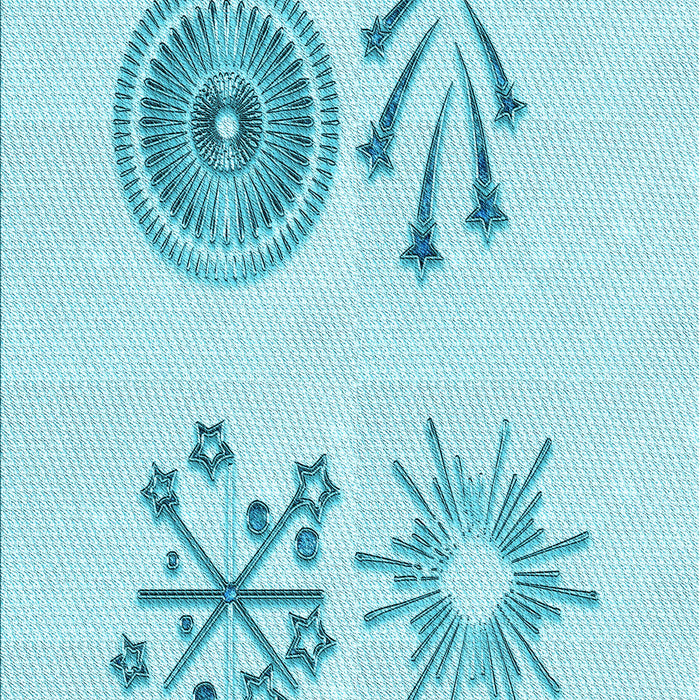 Patterned Electric Blue Rug, pat905lblu