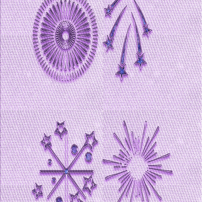 Patterned Purple Rug, pat905pur