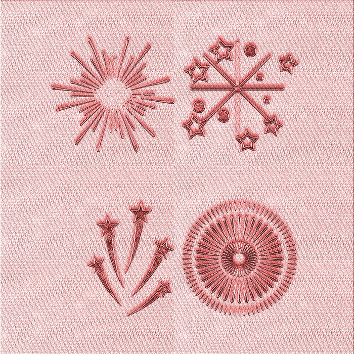 Round Patterned Pastel Red Pink Rug, pat905rd