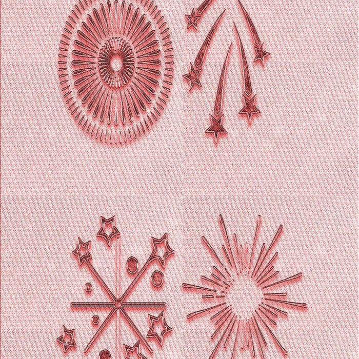 Patterned Pastel Red Pink Rug, pat905rd