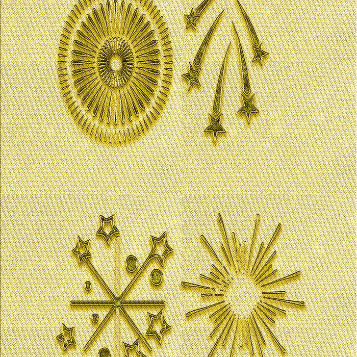 Patterned Sun Yellow Rug, pat905yw