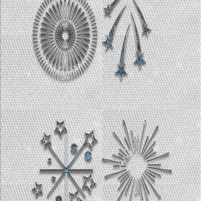 Patterned Off-White Novelty Rug, pat905