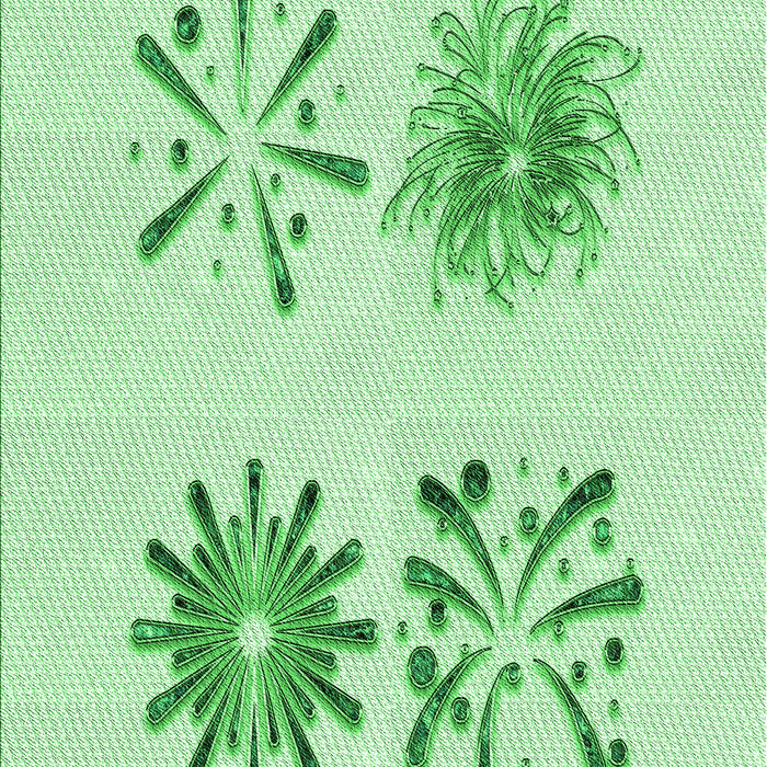 Patterned Light Green Rug, pat906grn