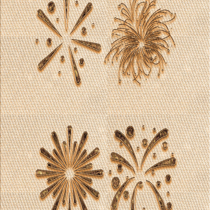 Patterned Bronze Brown Rug, pat906org