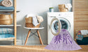 Machine Washable Transitional Purple Rug in a Washing Machine, wshpat906pur