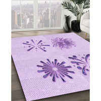 Patterned Purple Rug, pat906pur