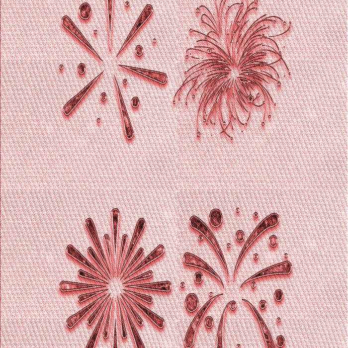 Patterned Light Rose Pink Rug, pat906rd