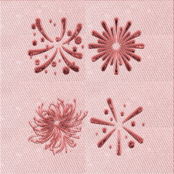 Round Patterned Light Rose Pink Rug, pat906rd