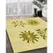 Machine Washable Transitional Sun Yellow Rug in a Family Room, wshpat906yw