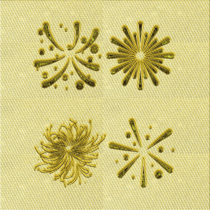 Round Patterned Sun Yellow Rug, pat906yw