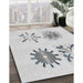 Patterned Off-White Novelty Rug in Family Room, pat906