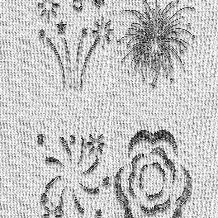 Patterned Platinum Gray Rug, pat907gry