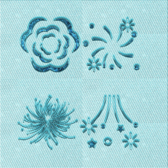 Round Machine Washable Transitional Electric Blue Rug, wshpat907lblu