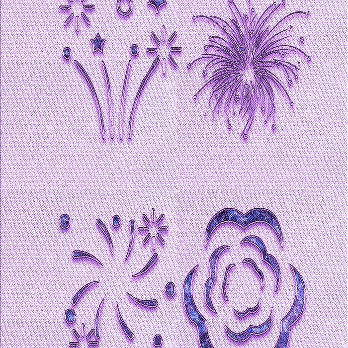 Patterned Purple Rug, pat907pur