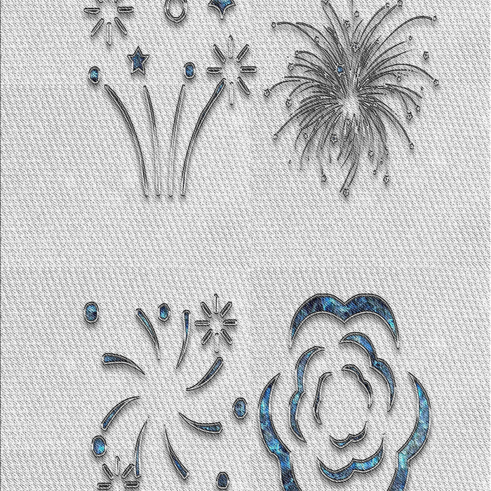 Patterned Off-White Novelty Rug, pat907