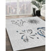 Patterned Off-White Novelty Rug in Family Room, pat907