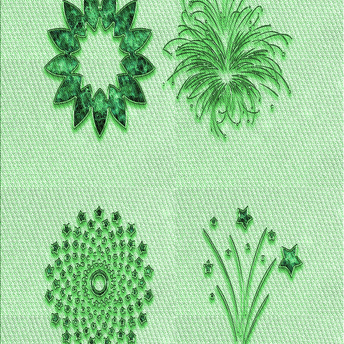 Patterned Light Green Rug, pat908grn