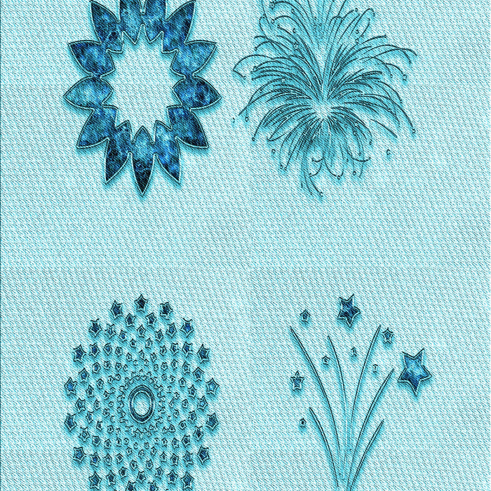 Patterned Electric Blue Rug, pat908lblu