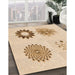 Patterned Bronze Brown Rug in Family Room, pat908org