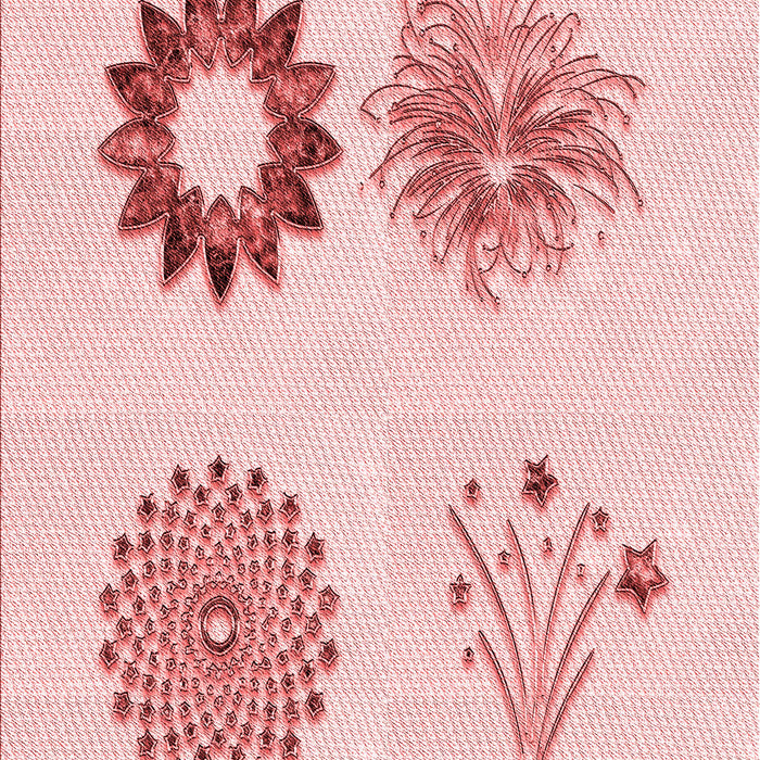 Patterned Light Rose Pink Rug, pat908rd