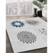 Machine Washable Transitional White Smoke Rug in a Family Room, wshpat908