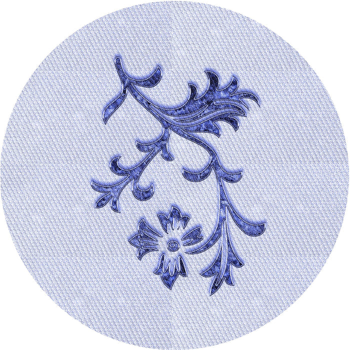 Square Patterned Lavender Blue Rug, pat909blu