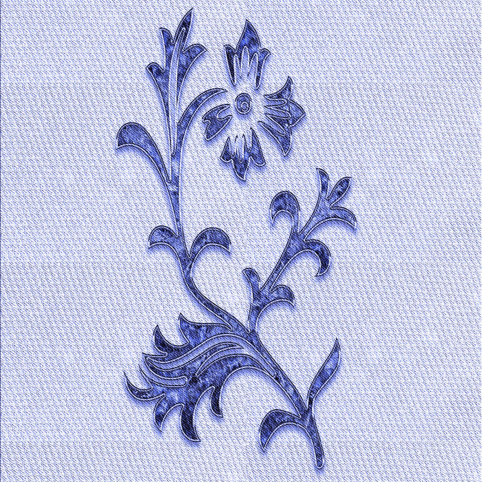 Patterned Lavender Blue Rug, pat909blu