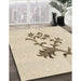 Machine Washable Transitional Moccasin Beige Rug in a Family Room, wshpat909brn