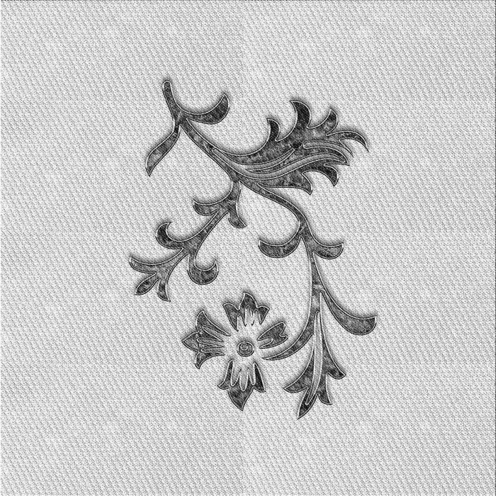 Round Patterned Platinum Gray Rug, pat909gry