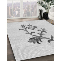 Patterned Platinum Gray Rug, pat909gry
