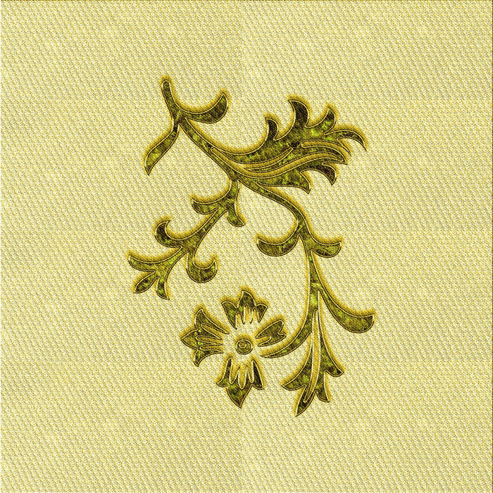 Round Patterned Sun Yellow Rug, pat909yw