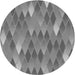 Square Patterned Ash Gray Rug, pat91gry