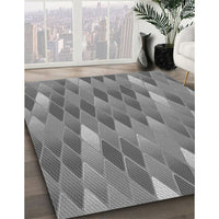 Patterned Ash Gray Rug, pat91gry