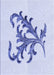 Patterned Lavender Blue Rug, pat910blu