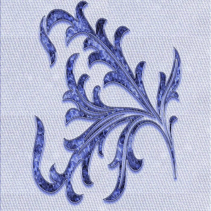 Patterned Lavender Blue Rug, pat910blu